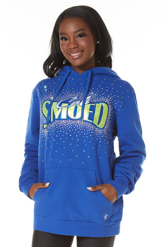 Club SMOED Sparkle Hoodie in Royal Blue