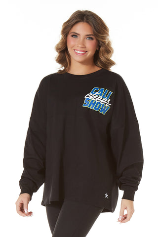 Club SMOED Sparkle Pullover in Black