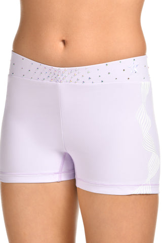 Carly Compression Short in Icy Lavender