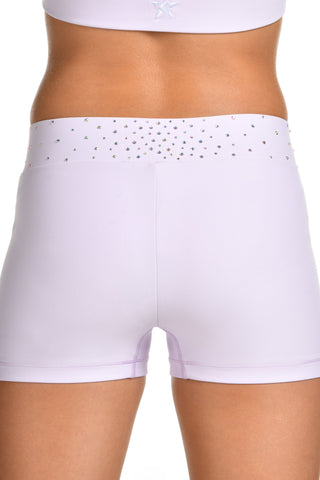 Carly Compression Short in Icy Lavender