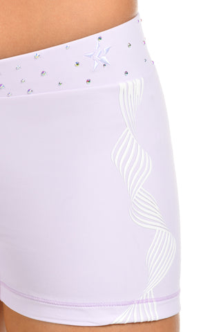Carly Compression Short in Icy Lavender