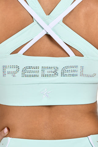 Carly Sports Bra in Icy Mint