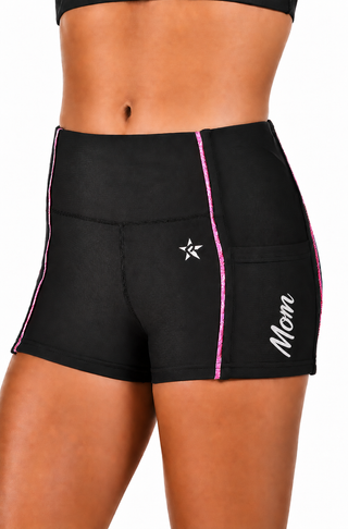 Rebel Mom Compression Short in Pink-SPECIAL ORDER