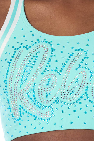 Claire Sports Bra in Light Aqua