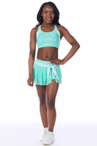 Claire Sports Bra in Light Aqua