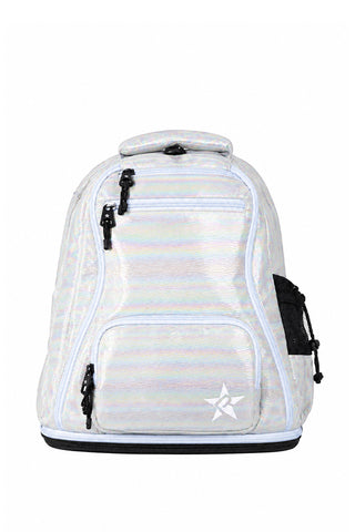 Luster in Cream Rebel Baby Dream Bag with White Zipper