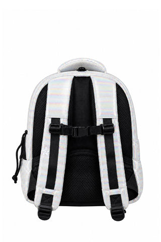 Luster in Cream Rebel Baby Dream Bag with White Zipper