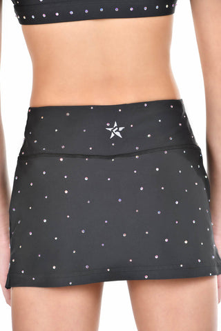 Crystal Veil Skirt in Black