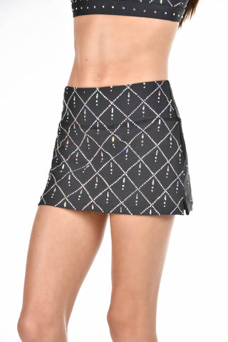 Crystal Veil Skirt in Black