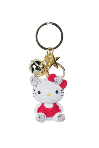 Cute Crystal Kitty Keychain