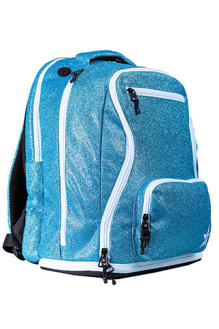 Arctic Blue Rebel Dream Bag with White Zipper