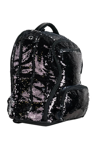 Sequin in Smokey Black Rebel Dream Bag with Black Zipper