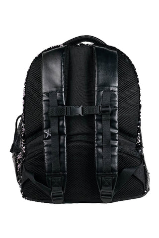 Sequin in Smokey Black Rebel Dream Bag with Black Zipper