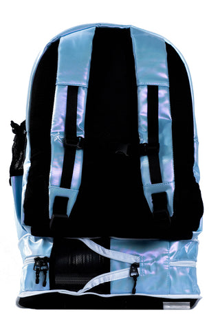 Liquid in Sky Blue Rebel Dream Bag with White Zipper