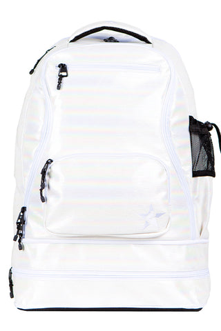 Luster in Cream Rebel Dream Bag with White Zipper