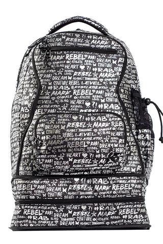 Signature in Black and Silver Rebel Dream Bag with Black Zipper
