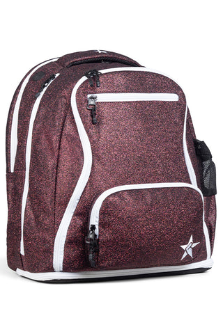 Maroon Rebel Dream Bag Plus With White Zipper