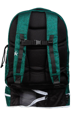 Emerald Green Rebel Dream Bag Plus with White Zipper