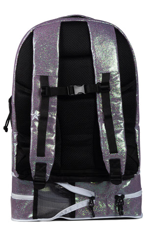 Glossy in Purple Reign Rebel Dream Bag Plus with White Zipper