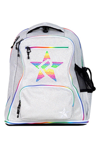 Opalescent Rebel Dream Bag Plus With Rainbow Zipper with Rainbow Rebel Mark Studs