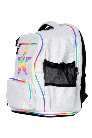 Opalescent Rebel Dream Bag Plus With Rainbow Zipper with Rainbow Rebel Mark Studs