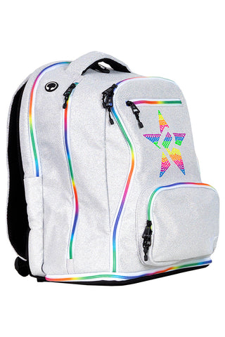 Opalescent Rebel Dream Bag Plus With Rainbow Zipper with Rainbow Rebel Mark Studs