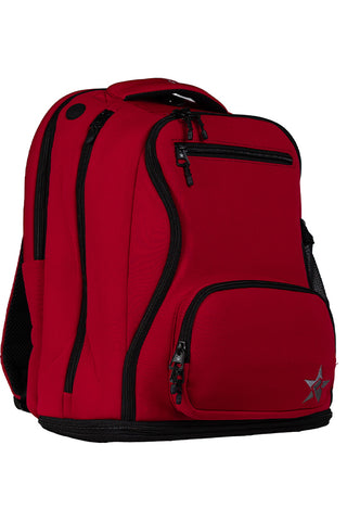 Neoprene in Red Rebel Dream Bag Plus with Black Zipper
