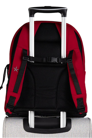 Neoprene in Red Rebel Dream Bag Plus with Black Zipper