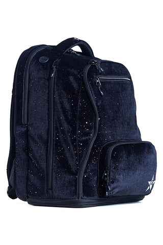 Velvet in Black Galaxy Sparkle Rebel Dream Bag Plus with Black Zipper