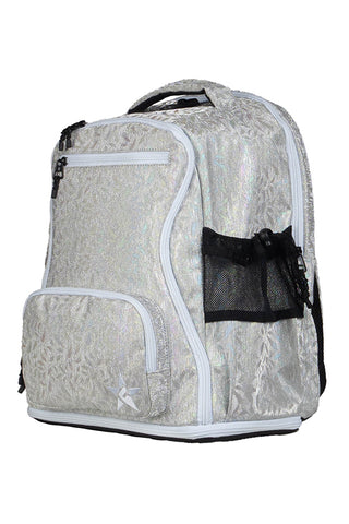 Feather in Opalescent Rebel Dream Bag Plus with White Zipper