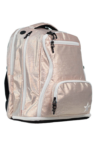 Sparkling Silk in Pink Champagne Dream Bag Plus with White Zipper