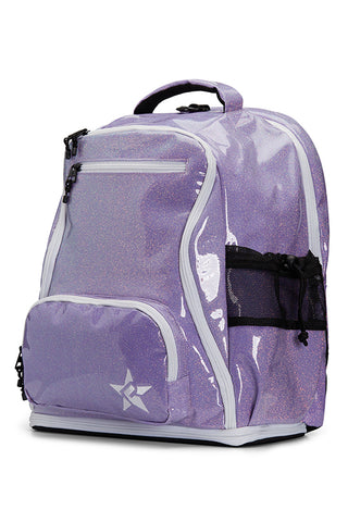 Glossy in Neon Purple Rebel Dream Bag Plus with White Zipper