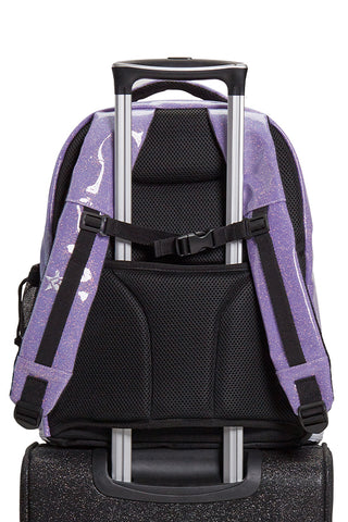 Glossy in Neon Purple Rebel Dream Bag Plus with White Zipper