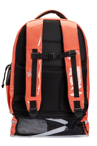 Glossy in Neon Orange Rebel Dream Bag Plus with White Zipper
