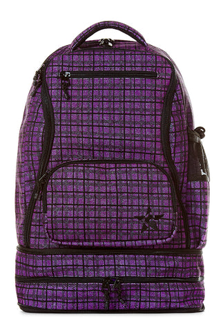 Purple Plaid Rebel Dream Bag Plus with Black Zipper