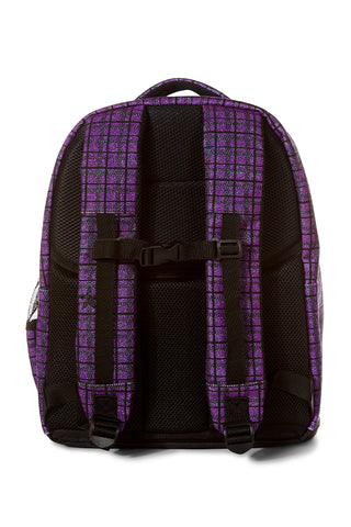 Purple Plaid Rebel Dream Bag Plus with Black Zipper