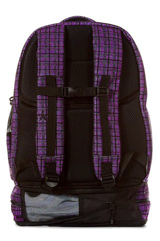 Purple Plaid Rebel Dream Bag Plus with Black Zipper