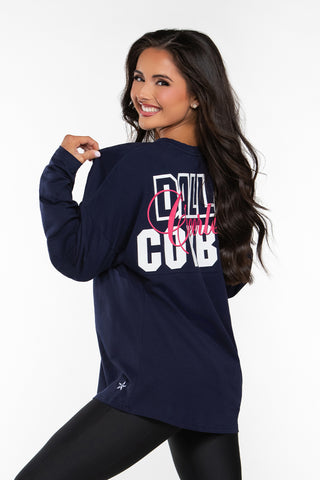 DCC Long Sleeve Tee in Navy