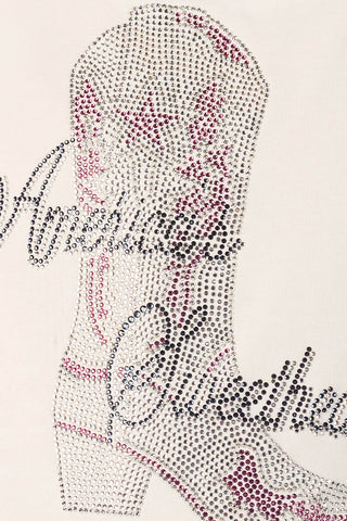 DCC America's Sweethearts Cropped Tee in White