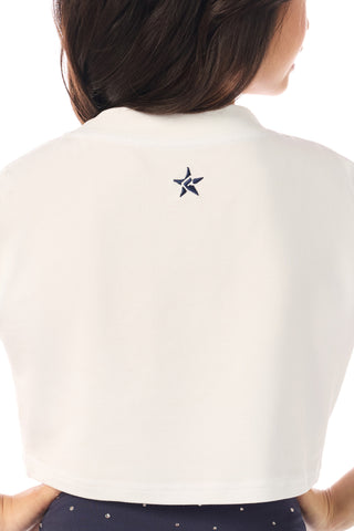 DCC America's Sweethearts Cropped Tee in White