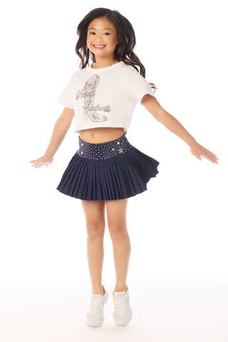 DCC America's Sweethearts Cropped Tee in White