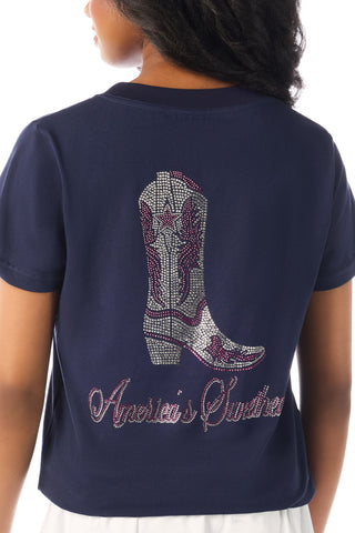 DCC Boots America's Sweethearts Tee in Navy
