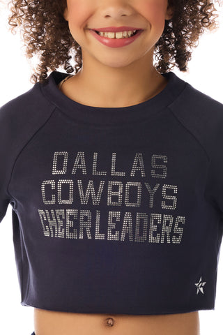 DCC Cropped Pullover in Navy