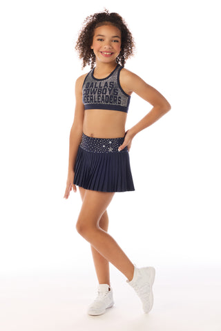 DCC Crystal Racer Back Sports Bra in Navy