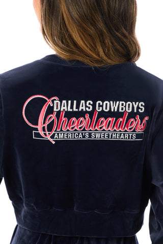 DCC Lace Up Pullover in Navy