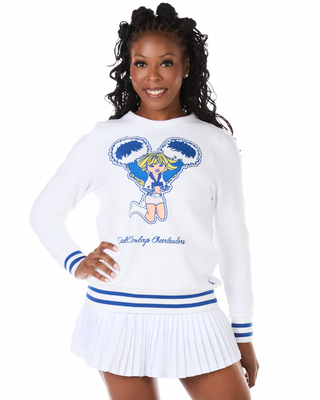 DCC Pom Pom Pullover in White