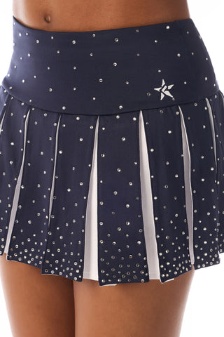 DCC Pleated Skirt in Navy