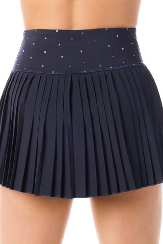 DCC Seeing Stars Pleated Skirt in Navy