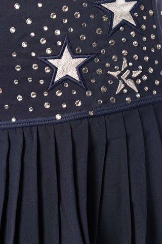 DCC Seeing Stars Pleated Skirt in Navy