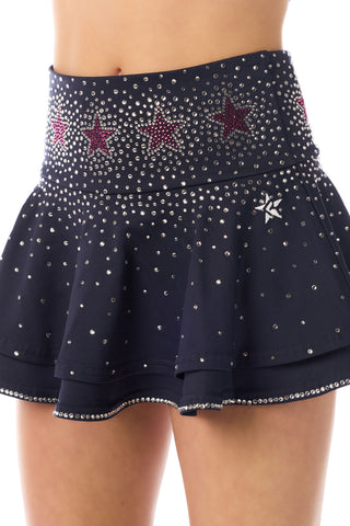 DCC Star Power Crystal Skirt in Navy